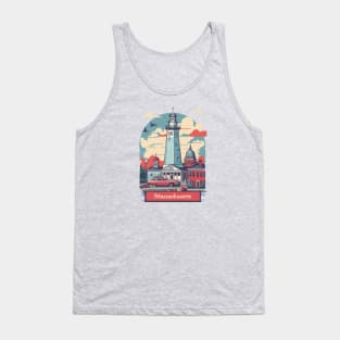 Massachusetts Vintage Design Tank Top